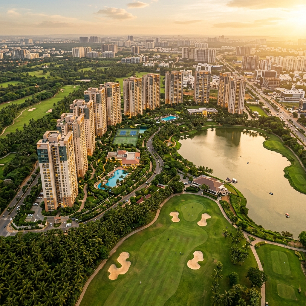 Abhee New Dimension Township Aerial View
